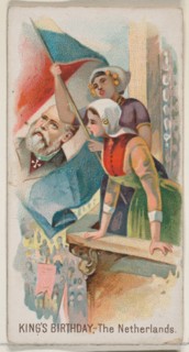 King's Birthday, The Netherlands, from the Holidays series (N80) for Duke brand cigarettes..., 1890. Creator: George S. Harris & Sons.
