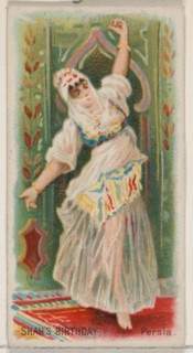 Shah's Birthday, Persia, from the Holidays series (N80) for Duke brand cigarettes, 1890., 1890. Creator: George S. Harris & Sons.