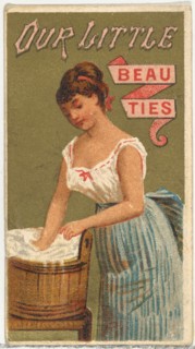 From the Girls and Children series (N58) promoting Our Little Beauties Cigarettes for Allen & Ginter brand tobacco products, 1887.