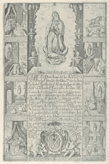 Indulgence for donation of alms towards the building of a Church to the Virgin of Guadalupe (modern facsimile impression), 1608 (facsimile 1930-40).