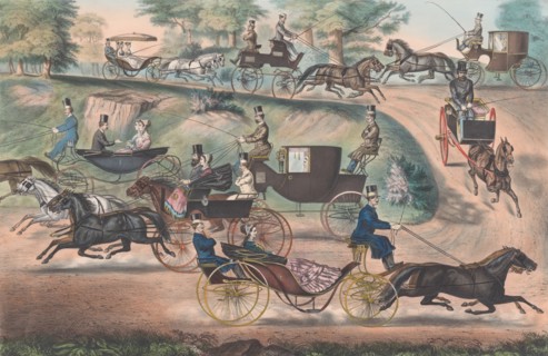 Fashionable "Turn-Outs" in Central Park, 1869.
