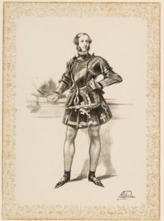 Print of William 2nd Earl of Craven in Costume Worn at Eglinton Tournament 1839, ca. 1839.