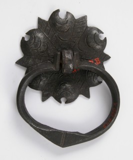 Door handle and plate, German, 16th century.