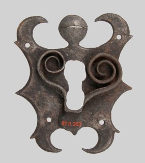 Escutcheon plate, German, 15th century.