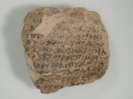 Ostrakon with a Letter, Coptic, 580-640.