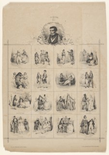 Augustin-Eugène Scribe with Characters, 19th century.
