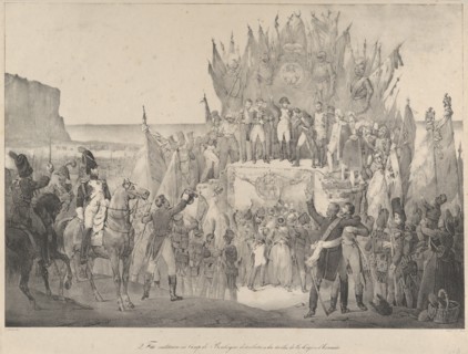 Military Festival at Boulogne with Napoleon Distributing Stars of the Legion of Honor, 19th century.