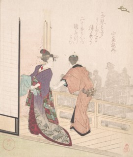 Scene on the Veranda of a Teahouse, 18th-19th century.