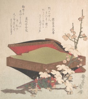 Plum Blossoms and Cake-Box, 1819.