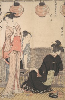Scene in Nakasu, a District of Edo, 1783.