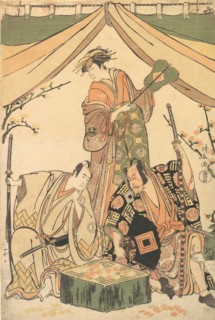 Scene of the Drama "Oakinai Hiru-ga-Koshima", 1784-85.