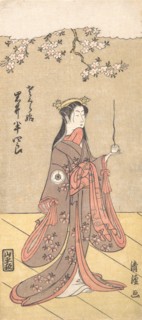 The Actor Iwai Hanshiro IV as Sakura Hime, the Cherry Princess, 1767.