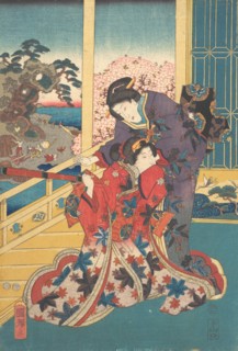 Flower of Akashi (Akashi no hana), 1853.