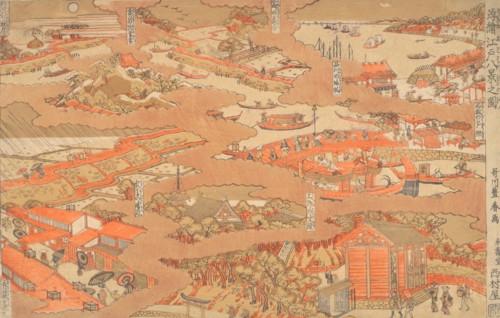 Edo Hakkei no Zu, ca. 1780.