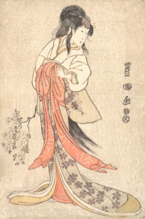 Kabuki Actor Segawa Kikunojo III in a Mad Female Role, 1798 (Kansei 9).