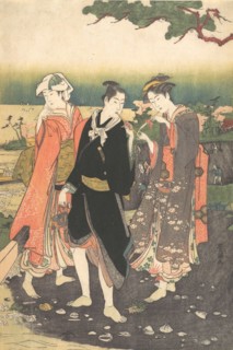 On Shinagawa Beach at Ebb-Tide, ca. 1790-1825.