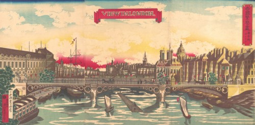 View in London, the Prosperity of Countries: London, England, September 1872.