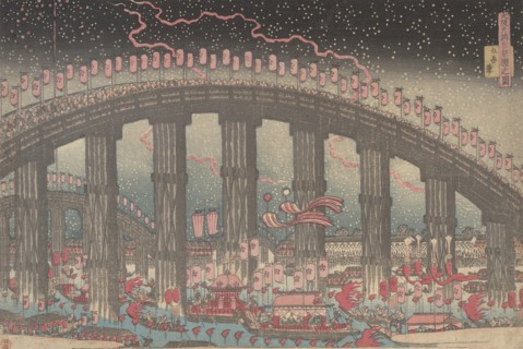 The Tenmangu Festival at Osaka, 1834.