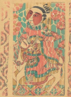 One hundred thirty-five woodblock prints including New Year's pictures (nianhua), door gods, historical figures and Taoist deities, 19th-20th century.