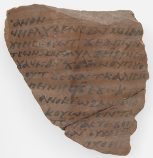 Ostrakon, Coptic, 7th century.