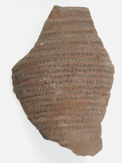 Ostrakon, Coptic, 7th century.
