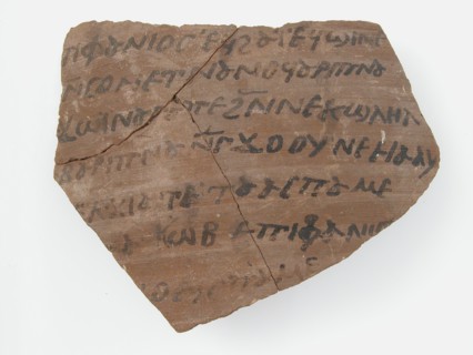 Ostrakon with a Letter from Epiphanius to Jacob, Coptic, 600.
