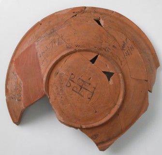 Ostrakon with Biblical Text and Liturgical Rubric, Coptic, 600.