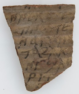 Ostrakon, Coptic, 600.