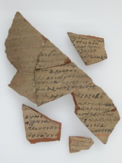 Ostrakon with Biblical Text, Coptic, 600.