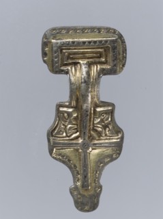 Miniature Square-Headed Brooch, Anglo-Saxon, first half 6th century.
