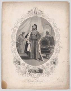Mr. Dyott as Leontes: "I have drank and seen the Spider" (Winter's Tale, Act 2, Scene 1), 1855.