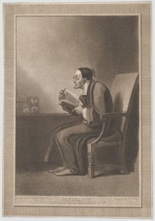 Pantaloon: "The Sixth Age Shifts into the Lean and Slippered Pantaloon" (Shakespeare, As You Like It), 1799.
