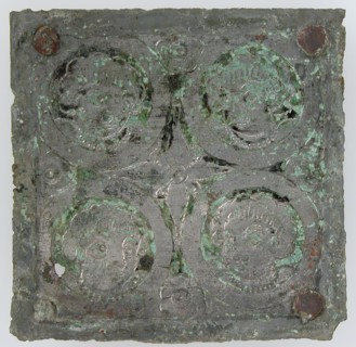 Tinned-Copper Plaque with a Personification, Byzantine, 350-400.