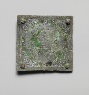 Tinned-Copper Plaque with a Personification, Byzantine, 350-400.