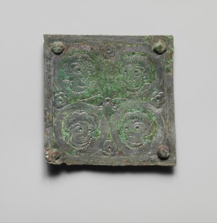 Tinned-Copper Plaque with a Personification, Byzantine, 350-400.