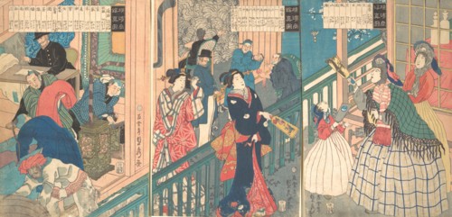 A True View of a Trading House of a Yokohama Merchant, 1st month, 1861.