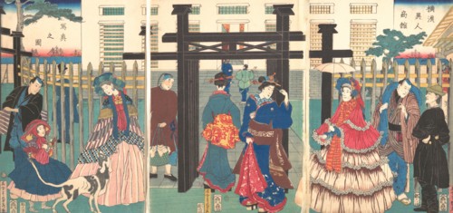 Foreign Business Establishment in Yokohama , 1861.