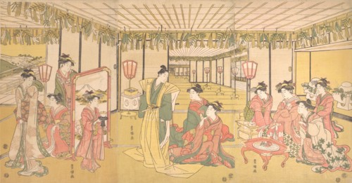New Year's Celebration in a Large Mansion, ca. 1791.