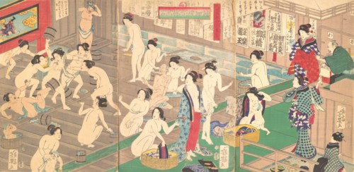 Interior of a Public Bath, 19th century.
