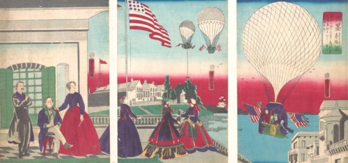 American Balloon Ascension (Amerikakoku), 1867.