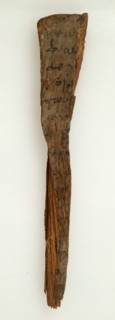Ostrakon with a List of Coptic Months, Coptic, 600.