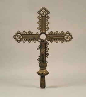 Processional Cross, Irish, early 20th century (original dated 15th century).