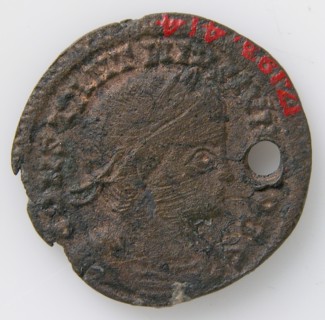 Coin, Byzantine, 4th century.