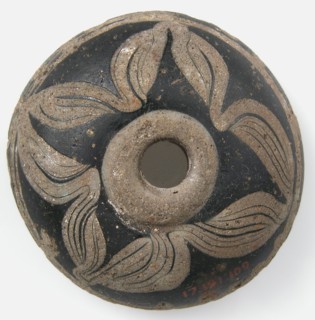 Flattened Hemispherical Bead, Frankish, 500-600.