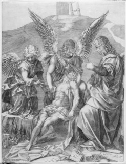 The Body of Christ Supported by Three Angels, 1516.