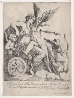 Venus and Cupid on a Chariot, 1607-61.
