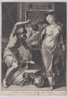 Vulcan forging the armor of Achilles, 1624-75.