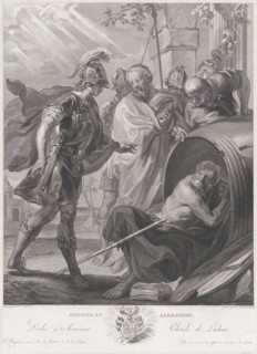The meeting of Diogenes of Sinope and Alexander the Great, 1784.