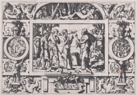 Queen Ino and the Husbandman (La reine Ino fait gâter la semence d'un an partout...), 1563.