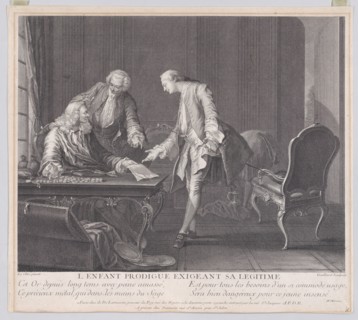 The Prodigal Son Demanding his Inheritance, ca. 1751.